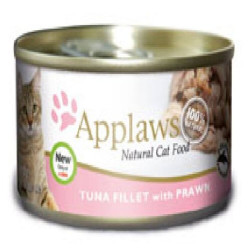 APPLAWS ATÚN Y GAMBA GATO 156GR LATA