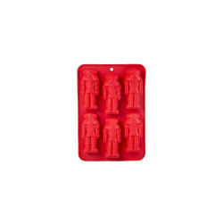 MOLDE SILICONA 6 CASCANUECES ROJO