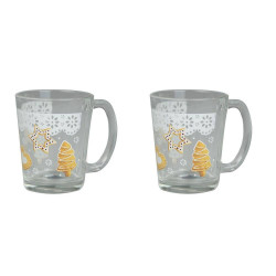 SET 2 TAZAS GALLETAS CRISTAL