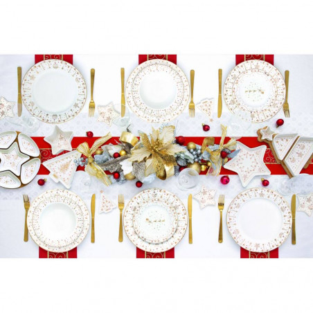 PLATO HONDO CHRISTMAS LIGHTS 21.5CM