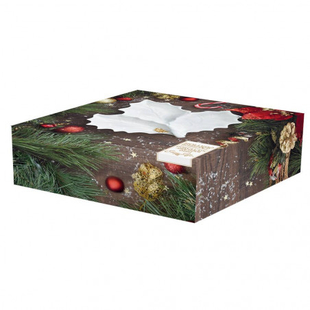 PLATO APERITIVO HOLLY WHITE 22X20CM