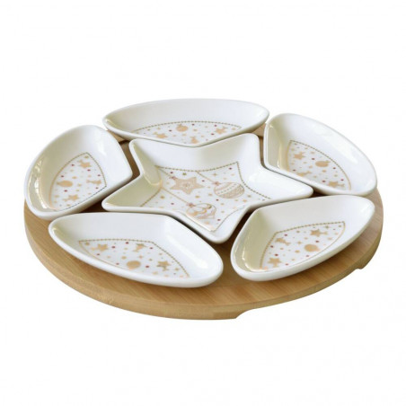 JUEGO APERITIVOS CHRISTMAS LIGHTS 25CM