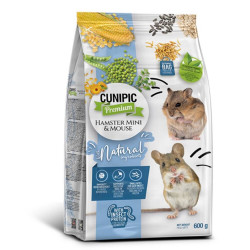 ALIMENTO HAMSTER MINI Y RATÓN 600 GRAMOS CUNIPIC