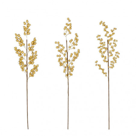 VARA ARTIFICIAL BAYAS ORO 80CM