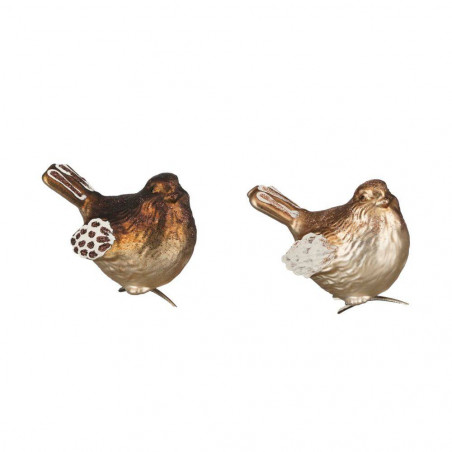 PÁJARO CRISTAL COBRE 10CM