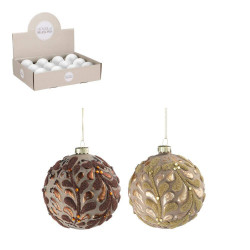 BOLA CRISTAL COBRE/ORO 10CM