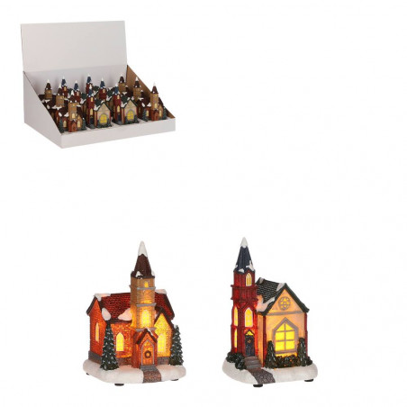 IGLESIA NEVADA 9X9X15.5CM LUVILLE