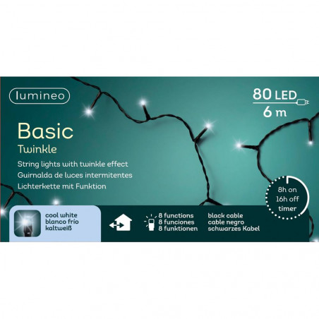 GUIRNALDA BLANCO FRÍO LUCES