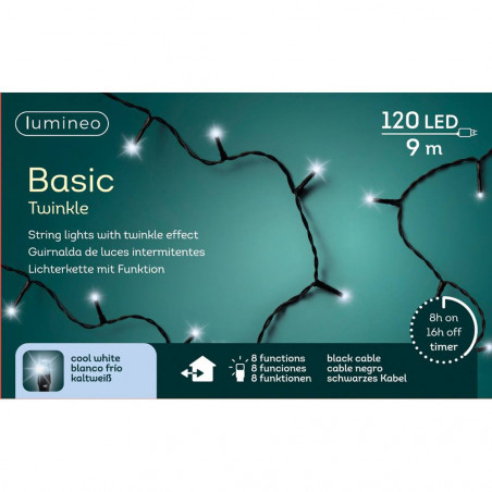 GUIRNALDA BLANCO FRÍO LUCES