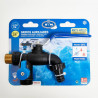 GRIFO DOBLE ANTIHIELO 1/2X3/4X3/4
