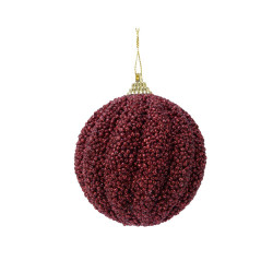 BOLA FOAM BURDEOS GLITTER  8CM