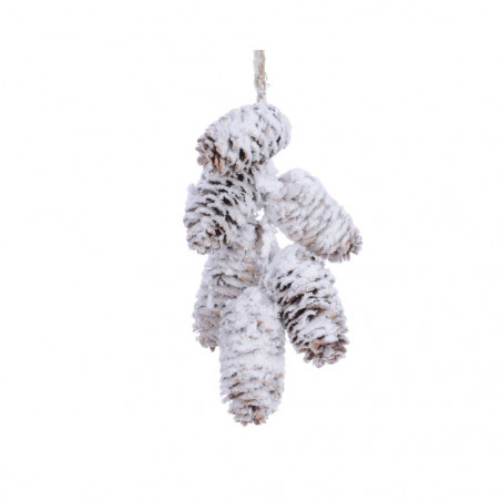 ADORNO PIÑAS NIEVE 18CM