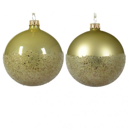 BOLA VERDE PISTACHO BRILLO 8CM NAVIDAD