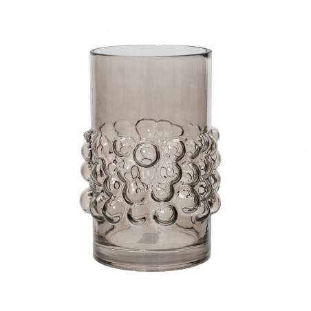 JARRÓN BURBUJAS GRIS 21CM