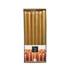 SET 12 VELAS CANDELABRO ORO
