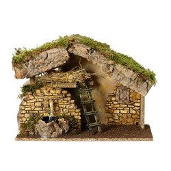 PORTAL DE BELÉN CON FUENTE 37X17X27CM