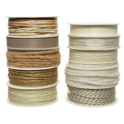 CORDÓN BEIGE+NATURAL NAVIDAD 