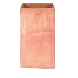 MACETA CUBO ALTO DELTA TERRACOTA