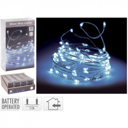 GUIRNALDA MICROLED BLANCO FRÍO NAVIDAD