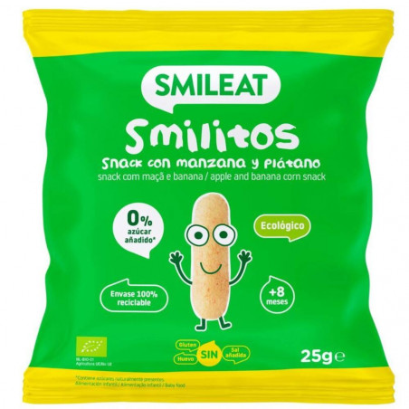 SMILITOS MANZANA Y PLÁTANO ECO 25GR
