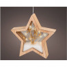 ESTRELLA MADERA MICROLED 18CM
