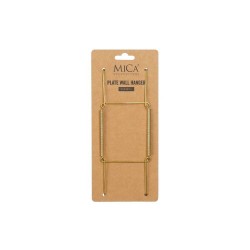 COLGADOR DE PLATOS DORADO - L19XW7,5XH1,5CM,