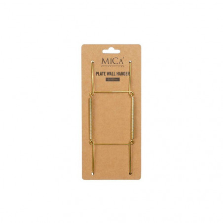 COLGADOR DE PLATOS DORADO - L19XW7,5XH1,5CM,