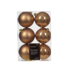 SET 6 BOLAS 8CM COBRE