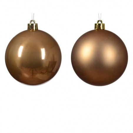 SET 6 BOLAS 8CM COBRE