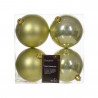 SET 4 BOLAS 10CM VERDE PISTACHO