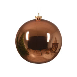 BOLA CRISTAL COBRE ROJIZO BRILLO NAVIDAD