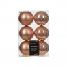 SET 6 BOLAS 8CM ROSA PERLADO