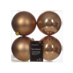 SET 4 BOLAS 10CM COBRE