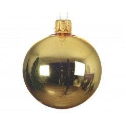 BOLA CRISTAL DORADO NAVIDAD