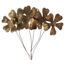 FLOR LATÓN ORO 10X18CM