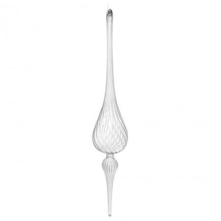 COLGANTE CRISTAL TALLADO TRANSPARENTE 38CM