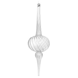 COLGANTE CRISTAL TALLADO TRANSPARENTE 32CM