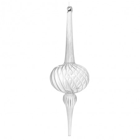 COLGANTE CRISTAL TALLADO TRANSPARENTE 32CM