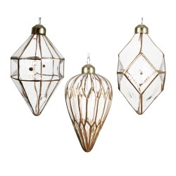 ADORNO CRISTAL ORO 12CM