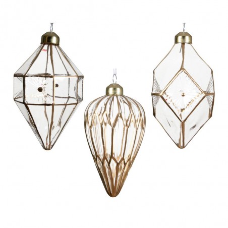 ADORNO CRISTAL ORO 12CM