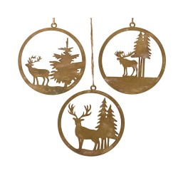 COLGANTE ESCENA BOSQUE 19X20.5CM