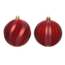 BOLA TEXTURAS ROJO 8CM