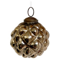 COLGANTE CRISTAL DORADO RELIEVE 