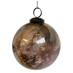 BOLA CRISTAL ROSA ENVEJECIDO