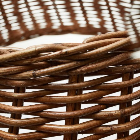 CUBRE PIE ÁRBOL RATÁN MARRÓN 28X65CM