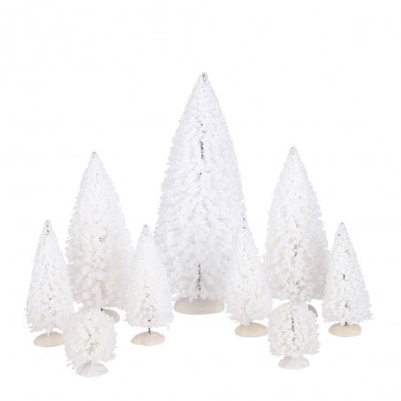 SET 9 ABETOS BLANCOS LUVILLE