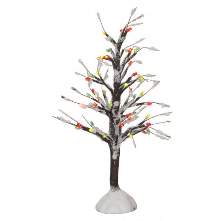 ÁRBOL NEVADO CON LUZ MULTICOLOR LUVILLE