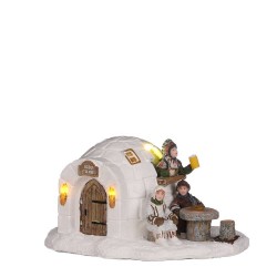 IGLÚ CON LUZ 15.5X12.5X8CM LUVILLE