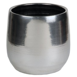 MACETERO ARGENTO PLATA 16X16CM