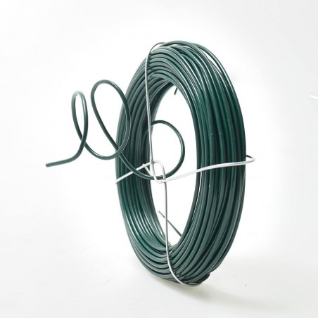 ALAMBRE HIERRO PLASTIFICADO 15M D2MM VERDECORA